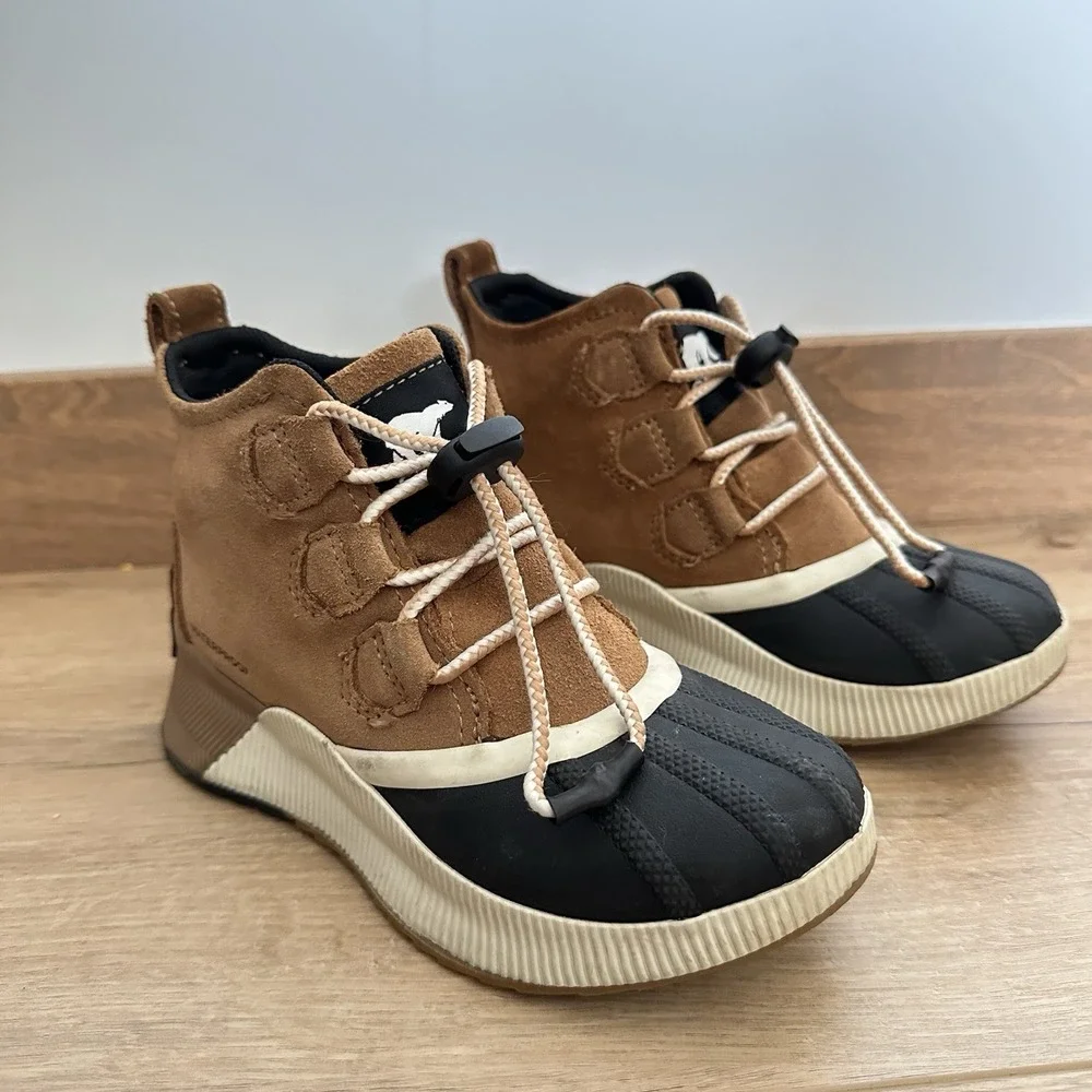 Sorel‎ Youth Out N About Classic Boot 1 Winter Waterproof Brown Suede